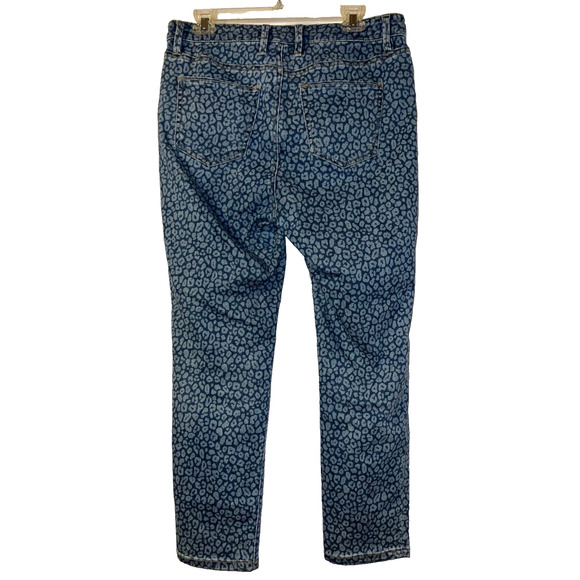 Tommy Bahama Jeans Women's Size 10 x 28 Blue Spots Of Dots High Rise Ankle Jean - Picture 4 of 7